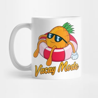 Vacay Mode Pineapple Cartoon Mug